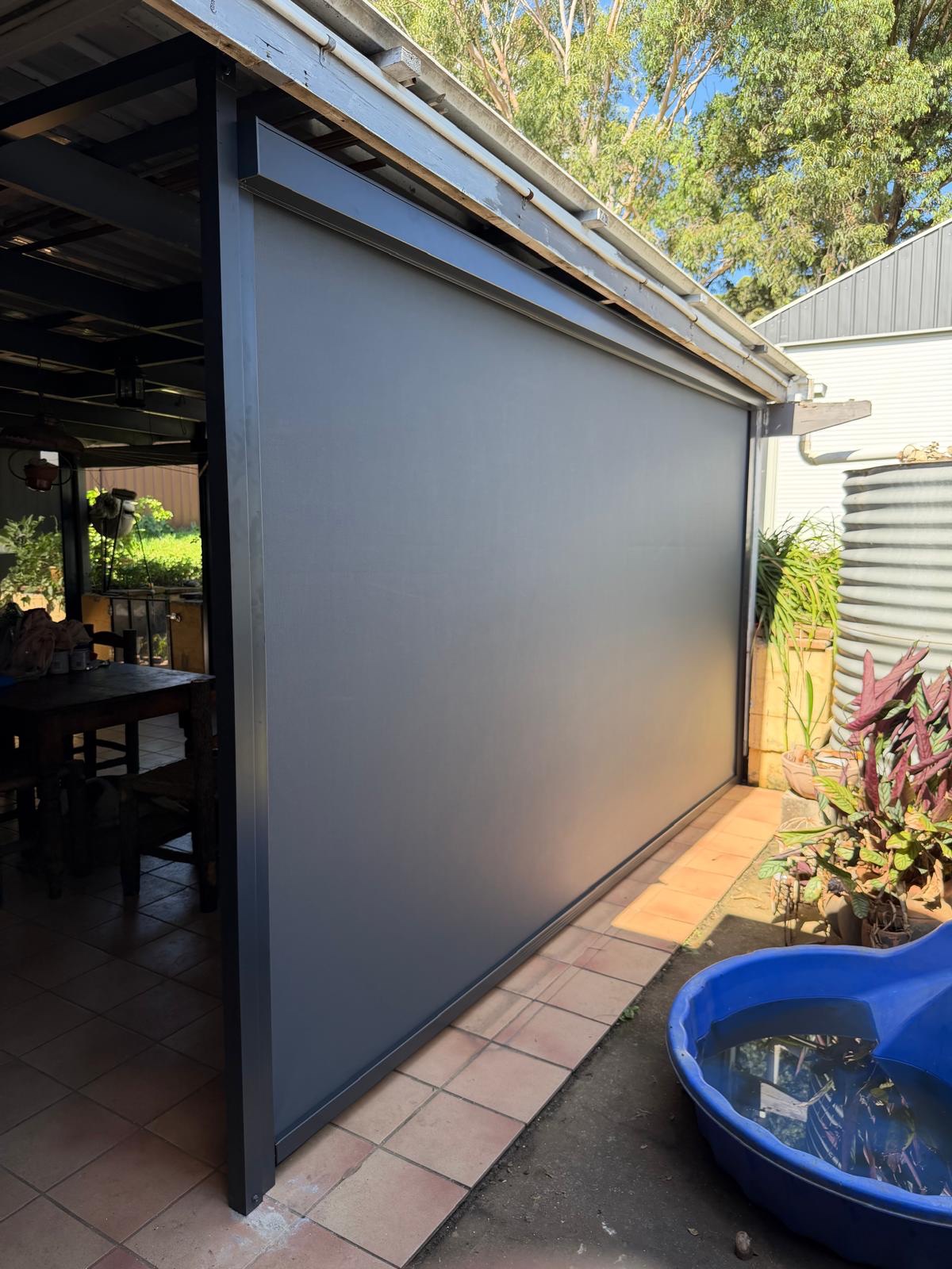 Modern outdoor entertaining area