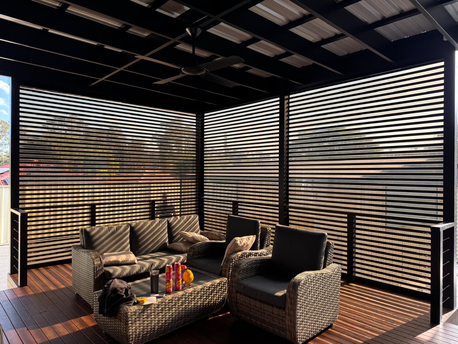 Modern window and shutter installation